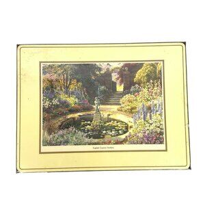 Royal Table English Country Gardens Placemats Set Of 4 Cork Backing Made In UK
